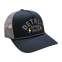 Load image into Gallery viewer, Hat - Detroit Speed Shop Bolt - Black/Charcoal
