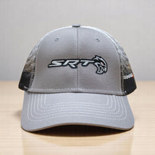 Load image into Gallery viewer, Hat - Dodge SRT Hellcat Redeye Gravel SnapBack Trucker - Black/Grey/White
