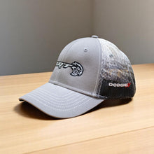 Load image into Gallery viewer, Hat - Dodge SRT Hellcat Gravel SnapBack Trucker - Black/Grey/White
