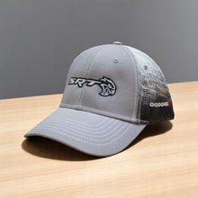 Load image into Gallery viewer, Hat - Dodge SRT Hellcat Gravel SnapBack Trucker - Black/Grey/White
