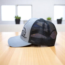Load image into Gallery viewer, Hat - Dodge SRT Hellcat SnapBack Trucker (Heather Grey/Black)

