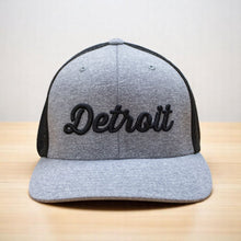 Load image into Gallery viewer, Hat - Detroit Thirsty Script Flexfit (Heather Grey / Black)
