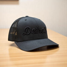 Load image into Gallery viewer, Hat - Detroit Thirsty Blackout Snapback
