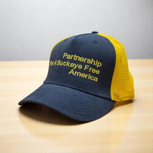 Load image into Gallery viewer, Hat - Partnership For A Buckeye Free America Vintage Trucker
