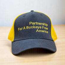 Load image into Gallery viewer, Hat - Partnership For A Buckeye Free America Vintage Trucker
