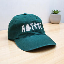 Load image into Gallery viewer, Hat - Michigan NATIVE Unstructured Green

