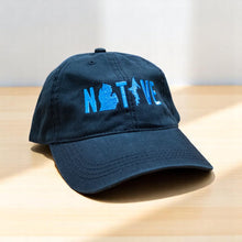 Load image into Gallery viewer, Hat - Michigan NATIVE Unstructured Black
