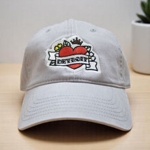 Load image into Gallery viewer, Hat - Detroit Tattoo Heart - Light Grey
