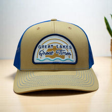 Load image into Gallery viewer, Hat - Michigan Great Lakes Great Times Richardson Snapback - Blue/Gold
