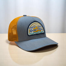 Load image into Gallery viewer, Hat - Michigan Great Lakes Great Times Snapback - H. Grey/Amber Gold
