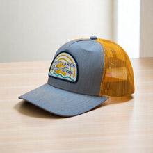 Load image into Gallery viewer, Hat - Michigan Great Lakes Great Times Snapback - H. Grey/Amber Gold
