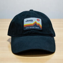 Load image into Gallery viewer, Hat - Jeep Have Fun Out There Patch Garment Washed Black
