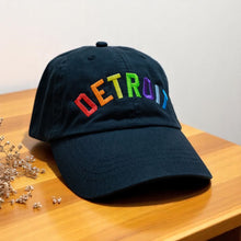 Load image into Gallery viewer, Hat - Detroit Bend Rainbow Unstructured-Black
