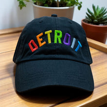Load image into Gallery viewer, Hat - Detroit Bend Rainbow Unstructured-Black
