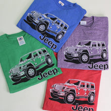 Load image into Gallery viewer, Youth Jeep JL Wrangler Line Art T-Shirt
