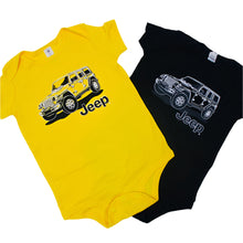 Load image into Gallery viewer, Baby Onesie - Jeep Wrangler Line Art

