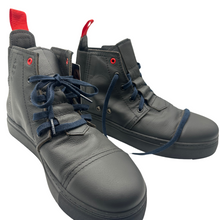 Load image into Gallery viewer, Navy Upcycled Laces: 46”
