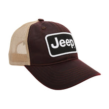 Load image into Gallery viewer, Hat - Jeep Coated Chino Twill Patch - Snazzberry/Khaki-FINAL SALE
