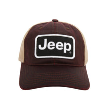 Load image into Gallery viewer, Hat - Jeep Coated Chino Twill Patch - Snazzberry/Khaki-FINAL SALE
