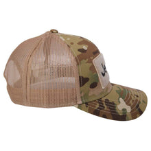 Load image into Gallery viewer, Hat - Jeep Text Logo Camo Pattern Hook and Loop Tactical Snapback
