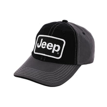 Load image into Gallery viewer, Hat - Jeep Chino Twill Patch - Black/Charcoal/White
