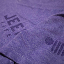Load image into Gallery viewer, Ladies Jeep® Life Purple Tone Triblend V-neck

