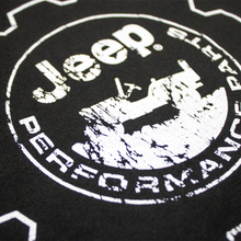 Load image into Gallery viewer, Mens Jeep® Performance Distressed Logo T-Shirt - Black
