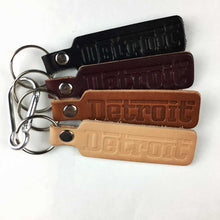 Load image into Gallery viewer, Keychain - Detroit Grigio leather
