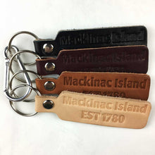 Load image into Gallery viewer, Keychain - Mackinac Island leather
