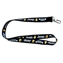 Load image into Gallery viewer, Lanyard - Jeep Duck - Black
