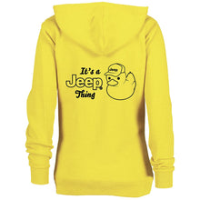 Load image into Gallery viewer, Ladies Jeep® It&#39;s A Jeep Thing Duck Zip Hoodie - Yellow
