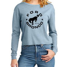 Load image into Gallery viewer, Ladies Midi Ford Bronco Circle Longsleeve - Flint Blue Heather
