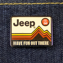 Load image into Gallery viewer, Enamel Pin - Jeep® Have Fun Out There
