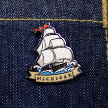Load image into Gallery viewer, Enamel Pin - Michigan Sails
