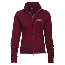 Load image into Gallery viewer, Ladies Jeep® Text Embroidered Fleece Jacket - Multiple Colors-FINAL SALE
