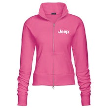 Load image into Gallery viewer, Ladies Jeep® Text Embroidered Fleece Jacket - Multiple Colors-FINAL SALE
