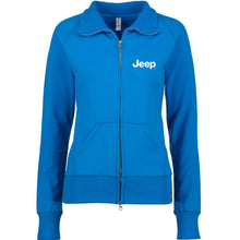 Load image into Gallery viewer, Ladies Jeep® Text Embroidered Fleece Jacket - Multiple Colors-FINAL SALE
