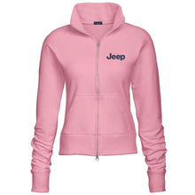 Load image into Gallery viewer, Ladies Jeep® Text Embroidered Fleece Jacket - Multiple Colors-FINAL SALE
