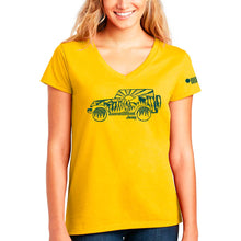 Load image into Gallery viewer, Ladies Jeep® V-neck Atomic Side - Maize
