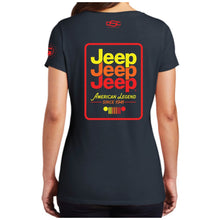 Load image into Gallery viewer, Ladies Jeep® Echo V-neck - Navy Blue
