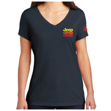 Load image into Gallery viewer, Ladies Jeep® Echo V-neck - Navy Blue
