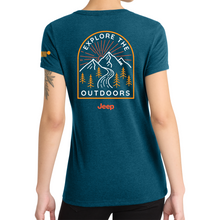 Load image into Gallery viewer, Ladies Jeep® V-Neck Explore The Outdoors
