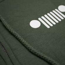 Load image into Gallery viewer, Ladies Jeep® Live Love Explore Zip-Hoodie - Olive Green-FINAL SALE
