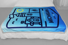 Load image into Gallery viewer, Michigan Lighthouse Sherpa Blanket
