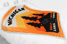 Load image into Gallery viewer, Michigan Pines Sherpa Blanket
