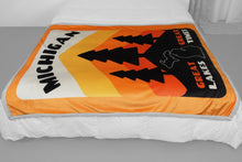 Load image into Gallery viewer, Michigan Pines Sherpa Blanket
