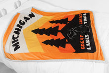 Load image into Gallery viewer, Michigan Pines Sherpa Blanket
