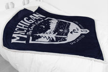 Load image into Gallery viewer, Michigan Shield Sherpa Blanket
