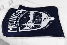Load image into Gallery viewer, Michigan Shield Sherpa Blanket
