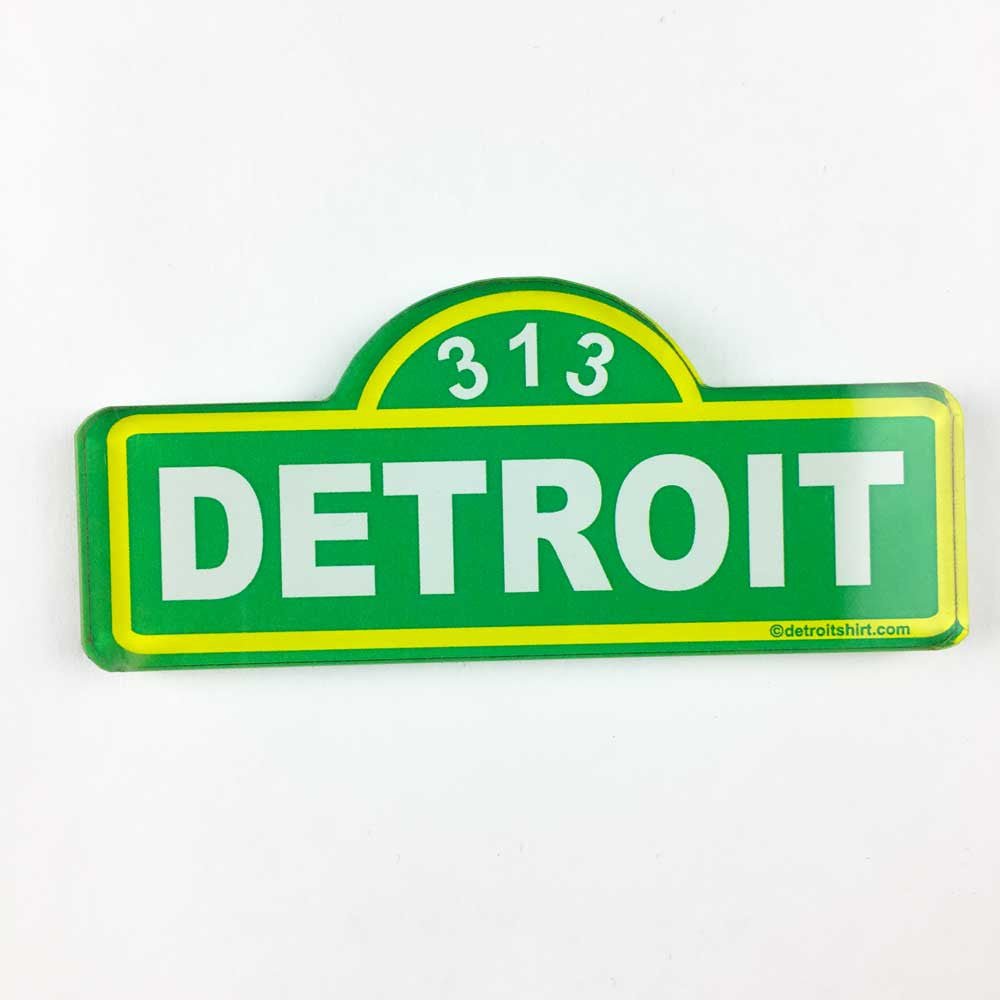 Magnet - Detroit Street Sign